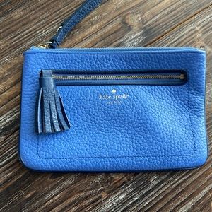 Pebble leather wristlet by Kate Spade